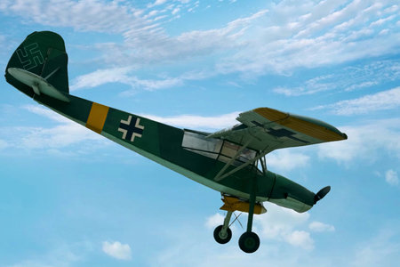 a historic propeller plane from the 20th century, the beginnings of military aviation
