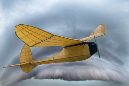 a historic propeller plane from the 20th century, the beginnings of military aviation