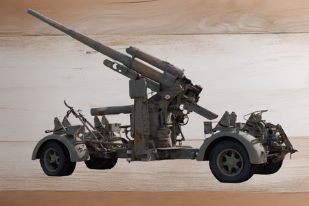 antique automatic weapons military air defense from the 20th century