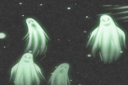 pattern background for halloween day with scary objects