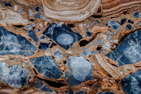 Photo of the mineral structure as a beautiful colorful backgroundの写真素材