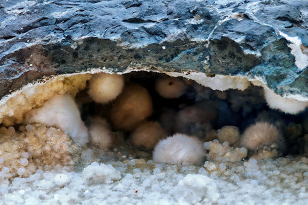 Photo of the mineral structure as a beautiful colorful background