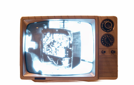 antique vintage television from the mid 20th century antique technology