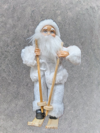 Decorative Christmas arrangement with festive elementsの写真素材