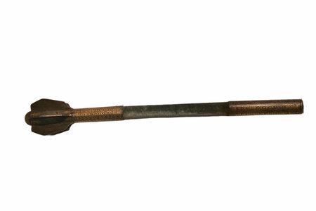 This tool features an intricately handle and a functional end, showcasing craftsmanship designed...