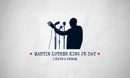 Happy Martin Luther King Jr. Day Background vector Illustrationのイラスト素材