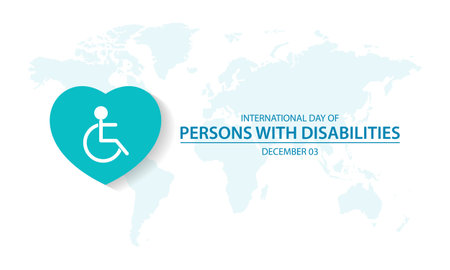 International Day Of Persons With Disabilities December 03 Background Vector Illustrationのイラスト素材