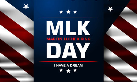 Happy Martin Luther King Jr. Day Background vector Illustrationのイラスト素材