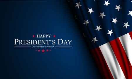 President's Day Background Design. Banner, Poster, Greeting Card. Vector Illustrationのイラスト素材