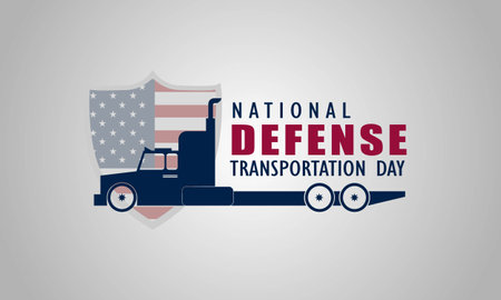 Happy National Defense Transportation Day Background Vector Illustrationのイラスト素材