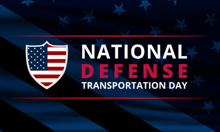 Happy National Defense Transportation Day Background Vector Illustrationのイラスト素材