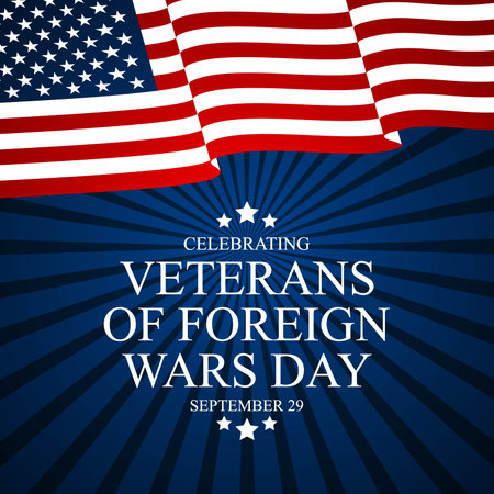 National Veterans Of Foreign Wars Day Background Vector Illustrationのイラスト素材