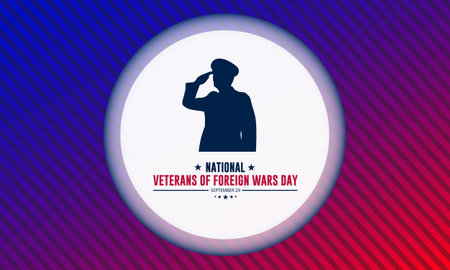 National Veterans Of Foreign Wars Day Background Vector Illustrationのイラスト素材