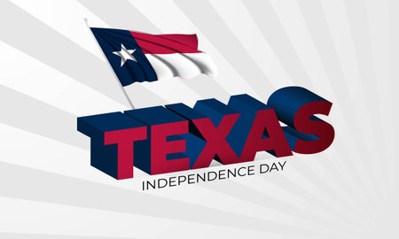 Texas Independence Day Background vector illustrationのイラスト素材