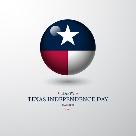Texas Independence Day Background vector illustrationのイラスト素材