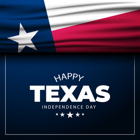 Texas Independence Day Background vector illustrationのイラスト素材