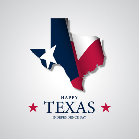Texas Independence Day Background vector illustrationのイラスト素材