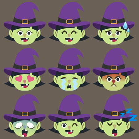Set of Skeleton Emoticon Sticker Isolatedのイラスト素材