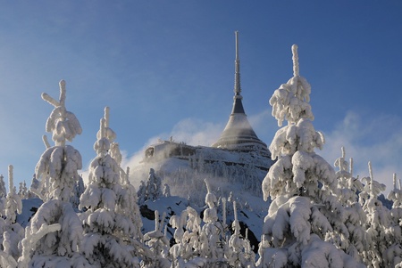 Winter mountainの写真素材