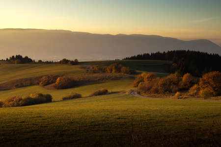 Land full of lightの写真素材