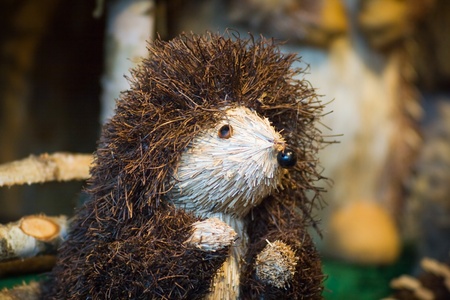 Background Image of amazing fairy handmade gifts in Christmas eve market in Salsburg-Hellbrunn, Austria.の写真素材