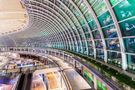 Shopping art of Singapore Marina Sandsのeditorial素材