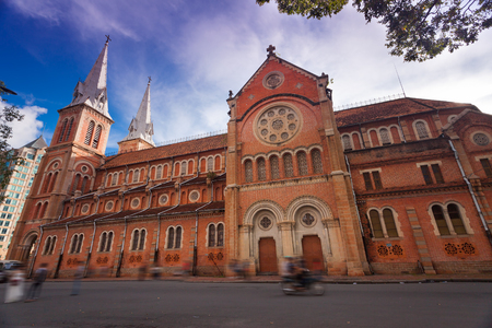 Cathedral of Notre-Dame in Vietnamの写真素材