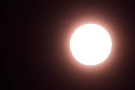 sun at black cosmos background
