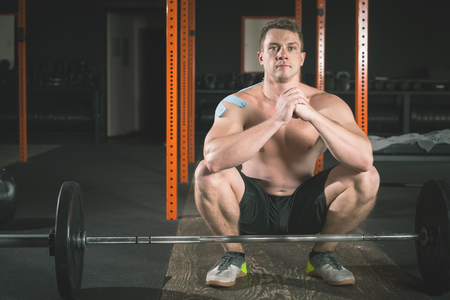 Active People Sport Workout Concept, Workout exercise at gym classの写真素材