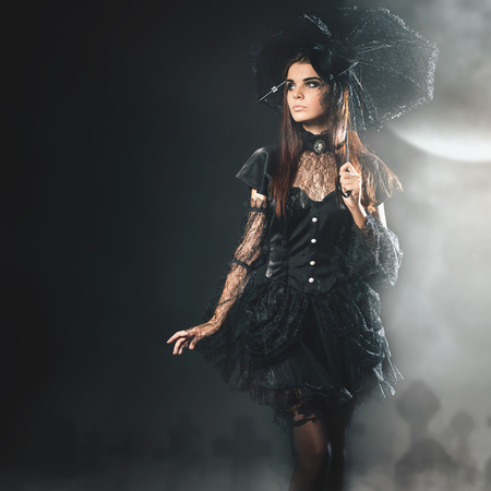 Halloween Party 2018, Sexy Girl At Haloween in October, Sexy Costumeの写真素材