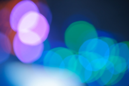 Blue bokeh abstract background