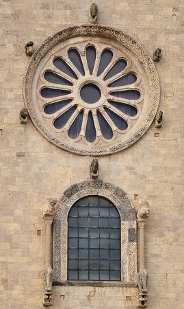 A particular view of the magnificent cathedral of Trani - Apulia - ITALYの写真素材