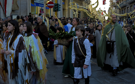 Altamura, Italy - May 1, 2015: Which Middle Federicus Festival takes place in Altamura in Apulia to...