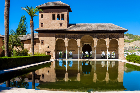 Alhambra palace in Granada, Andalusia, Spainのeditorial素材