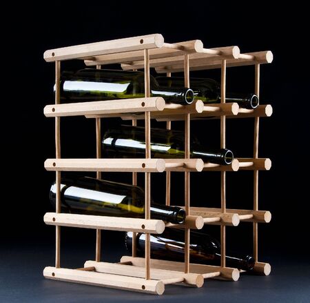 timber port wine bottlesの写真素材