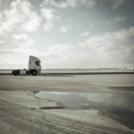 desolate landscape in italy artistic projectの写真素材