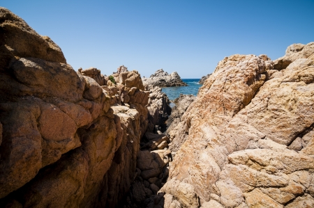 Natural sea landscape in Sardinia on summertimeの写真素材