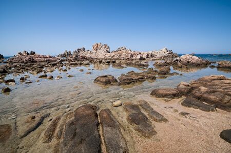 Natural sea landscape in Sardinia on summertimeの写真素材