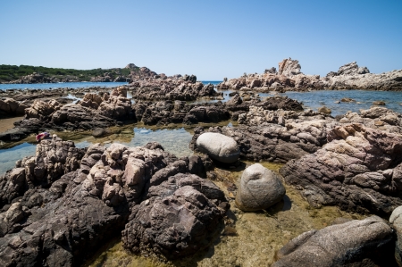 Natural sea landscape in Sardinia on summertimeの写真素材