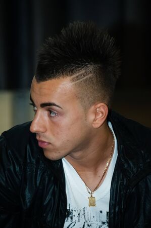 MILAN, ITALY - MARCH 22  Stephan Kareem El Shaarawy in Milan March 22, 2012  Stephan Kareem El Shaarawy is an Italian soccer player, striker for AC Milan and the Italian national teamのeditorial素材