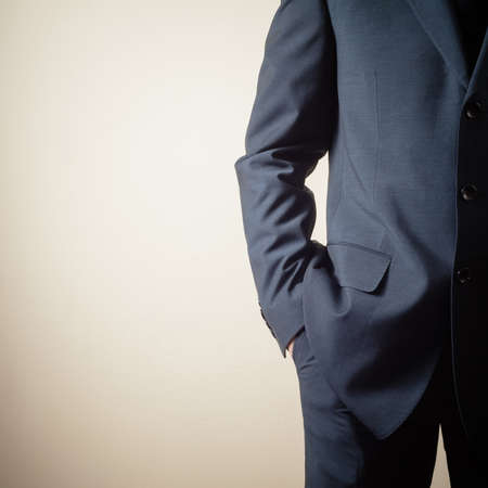 business elegant suit on white backgroundの写真素材