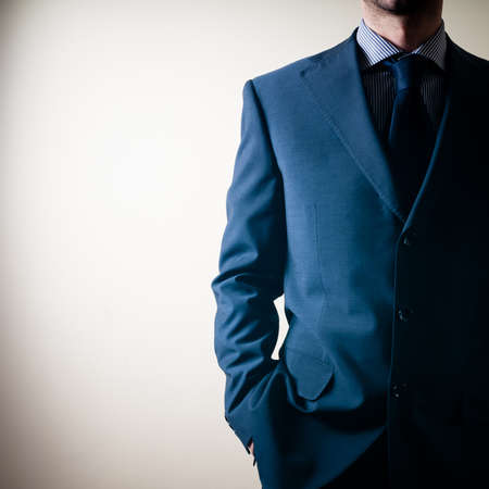 business elegant suit on white backgroundの写真素材
