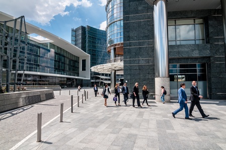MILAN, ITALY - MAY 8: Unicredit tower on May 8, 2013. Unicredit Tower, in Garibaldi district, 231 meters high, is the tallest Skyscraper in Italy designed by architect Cesar Pelli and is composed of a series of buildings ecosustainableのeditorial素材