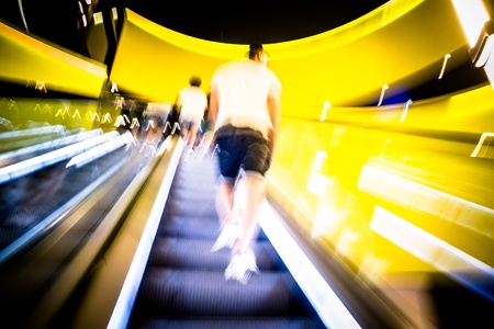 blurred abstract metro in the streetの写真素材