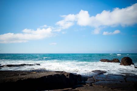 Sardinia Lubagnu beach in Summertimeの写真素材