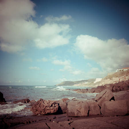 Sardinia Lubagnu beach in Summertimeの写真素材