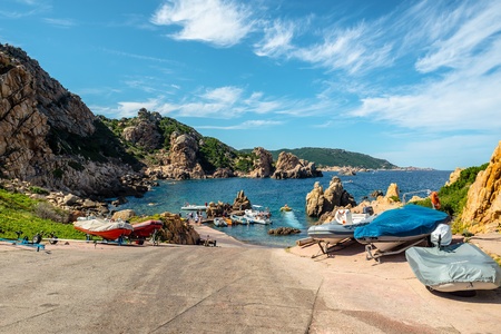 costa paradiso sardinia sea landscape in summertimeのeditorial素材