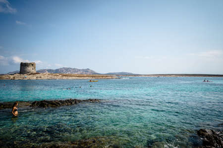 Stintino Sardinia sea landscape in summertime 2013の写真素材