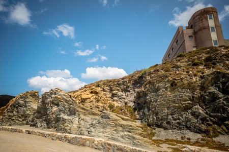 Argentiera Sardinia sea landscape in summertime 2013の写真素材