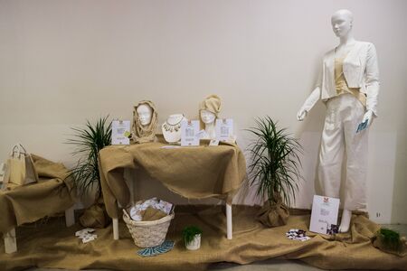 MILAN, ITALY - SEPTEMBER 20: So Critical So Fashion exhibition in Milan on September, 20 2013. Important alternative  fashion exhibition of biologiacal, vegan and recycled materials during Milan Fashion Weekのeditorial素材